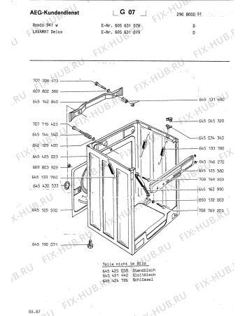 Взрыв-схема стиральной машины Aeg LAVDELUX - Схема узла Section4